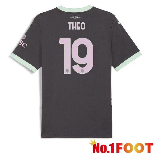 AC Milan (THEO 19) Third Soccer Jersey Black 2024/2025