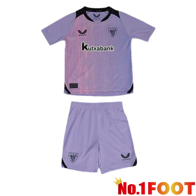 Athletic Club Kids Third Soccer Jersey Purple 2024/2025 - Click Image to Close