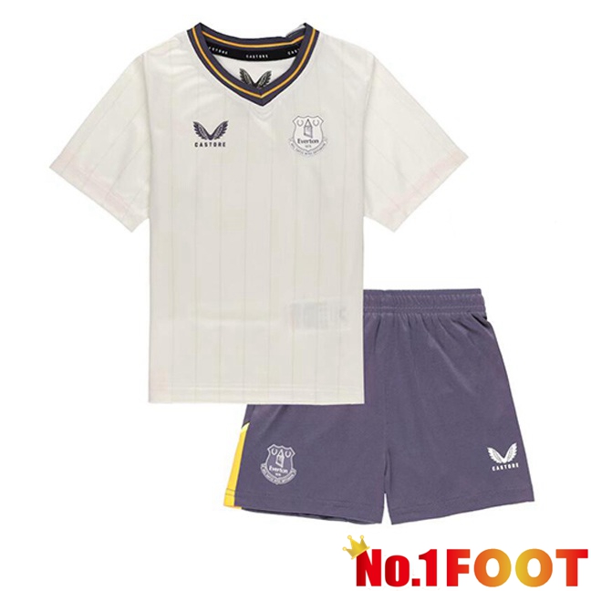 Everton Kids Third Soccer Jersey White 2024/2025