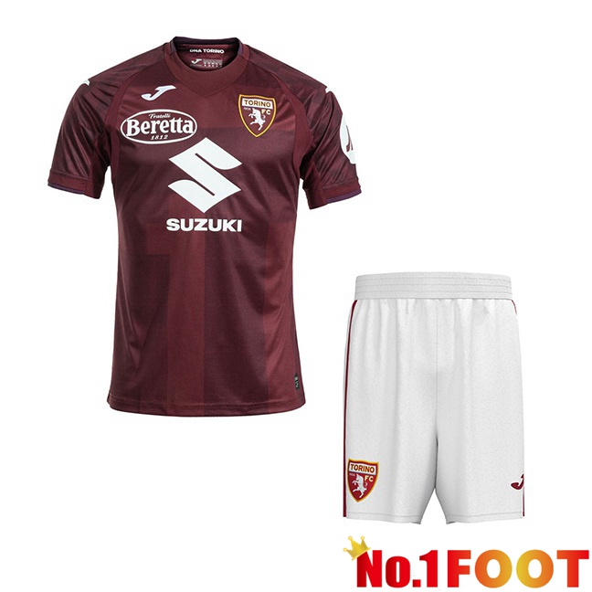 Torino FC Kids Home Soccer Jersey Red 2024/2025