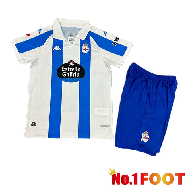 Deportivo La Coruna Kids Home Soccer Jersey 2024/2025 - Click Image to Close