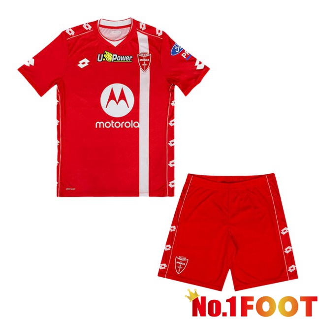 AC Monza Kids Home Soccer Jersey Red 2024/2025