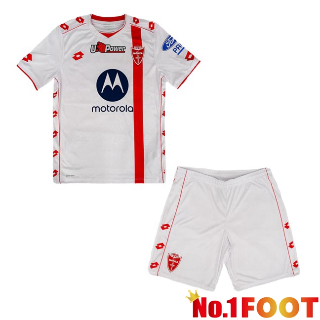 AC Monza Kids Away Soccer Jersey White 2024/2025