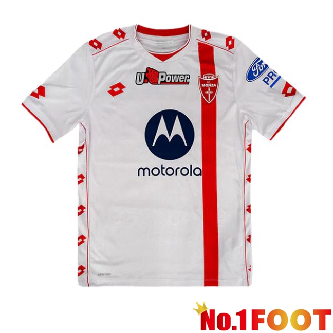 AC Monza Away Soccer Jersey White 2024/2025