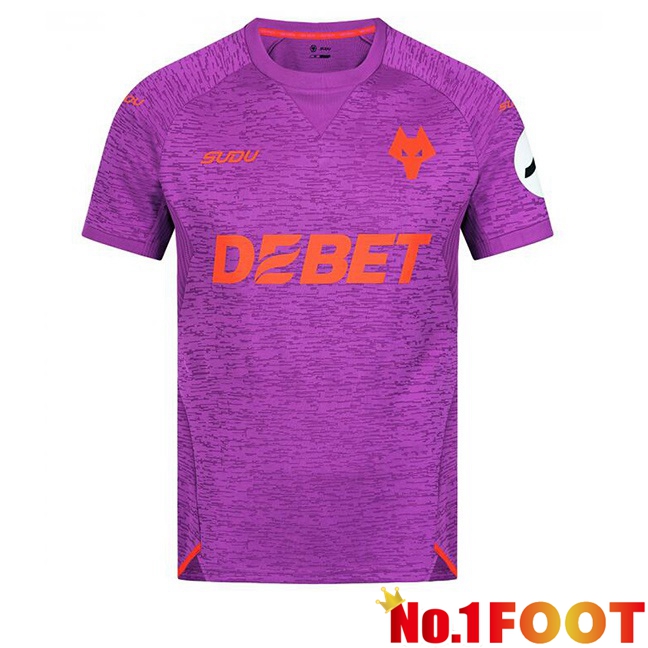 Wolves Third Soccer Jersey Purple 2024/2025