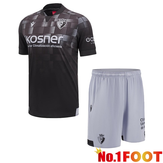 CA Osasuna Kids Third Soccer Jersey Black 2024/2025