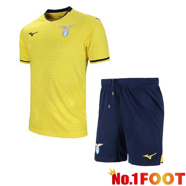 SS Lazio Kids Away Soccer Jersey Yellow 2024/2025