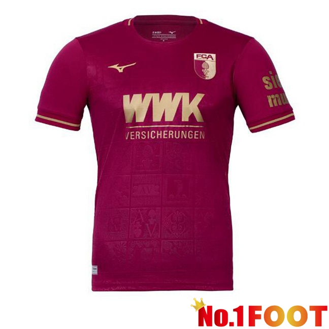 FC Augsburg Third Soccer Jersey Red 2024/2025