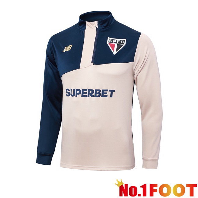 Sao Paulo FC Training Sweatshirt Yellow Blue Royal 2024/2025