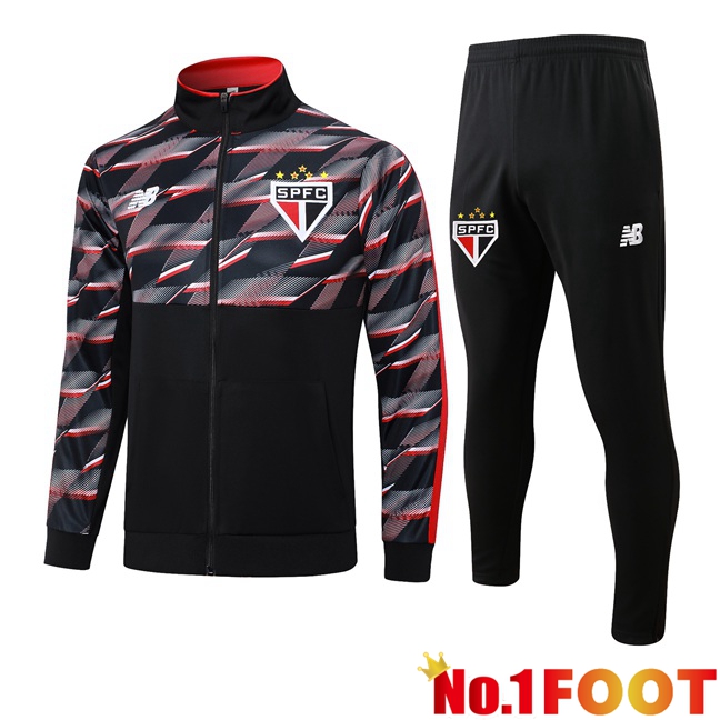 Sao Paulo FC kit Training Tracksuit - Jacket Black 2024/2025