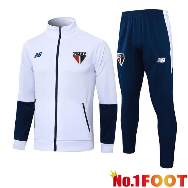 Sao Paulo FC kit Training Tracksuit - Jacket White 2024/2025