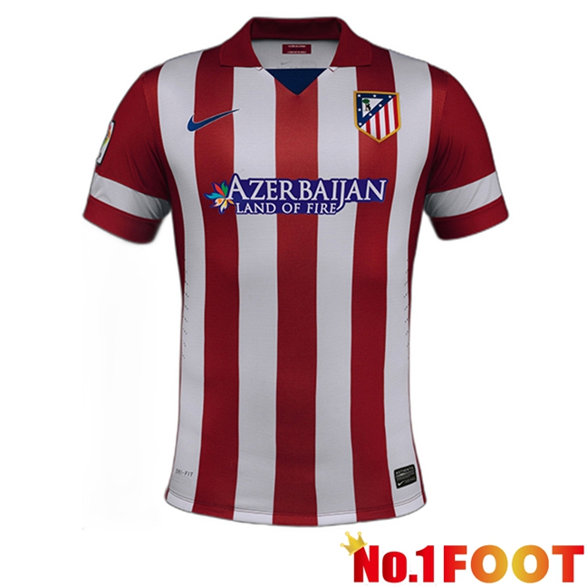 Atletico Madrid Retro Home Soccer Jersey 2013/2014