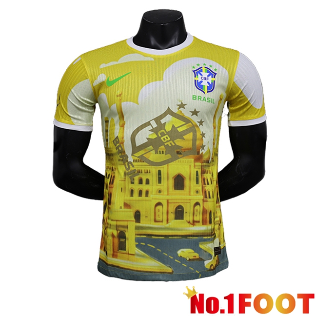 Brazil Soccer Jersey Special Edition Yellow 2024/2025