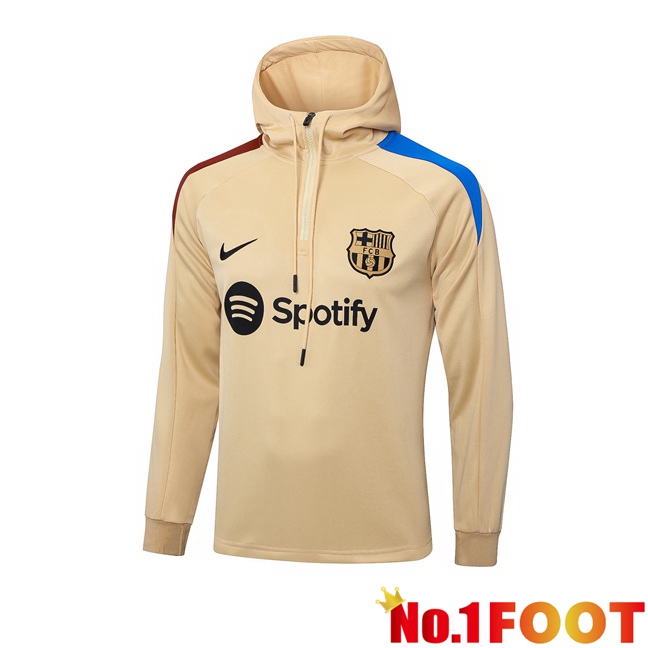 FC Barcelona Training Sweatshirt Hoodie Yellow 2024/2025