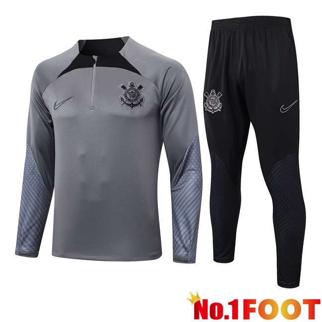 Corinthians Kids kit Training Tracksuit Grey 2024/2025