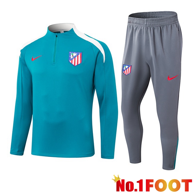 Atletico Madrid Kids kit Training Tracksuit Blue 2024/2025