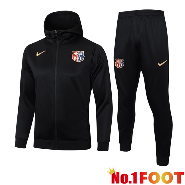 FC Barcelona Training Tracksuit - Windbreaker Black 2024/2025