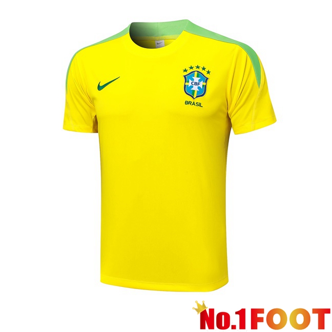 Brazil Training T Shirt Yellow 2024/2025