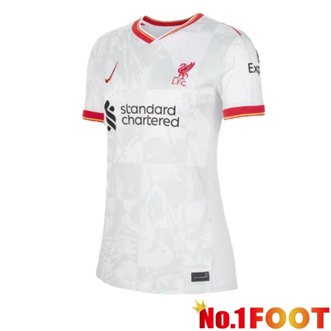 FC Liverpool Women Third Soccer Jersey White 2024/2025