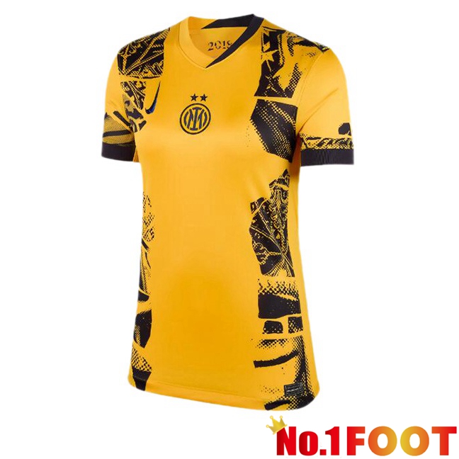 Inter Milan Women Third Soccer Jersey Yellow 2024/2025