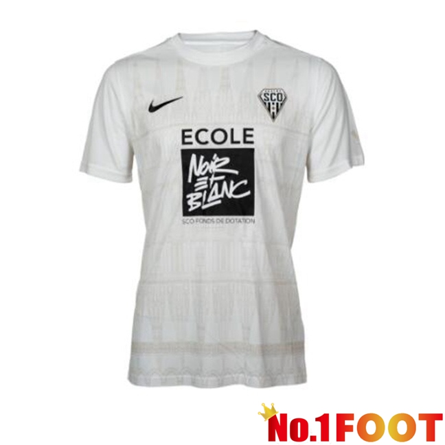 Angers SCO Away Soccer Jersey White 2024/2025