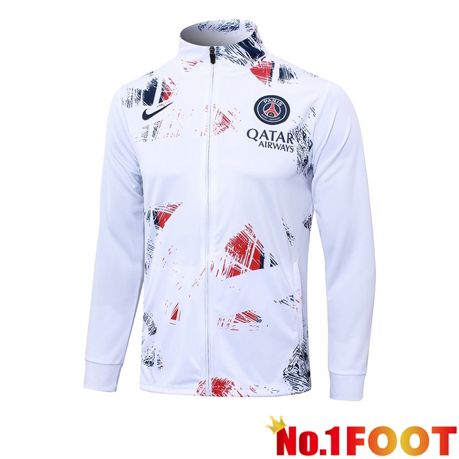 Paris PSG Training Jacket White 2024/2025