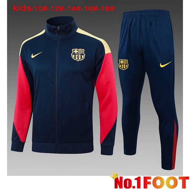 FC Barcelona Kids kit Training Tracksuit - Jacket Blue Royal 2024/2025