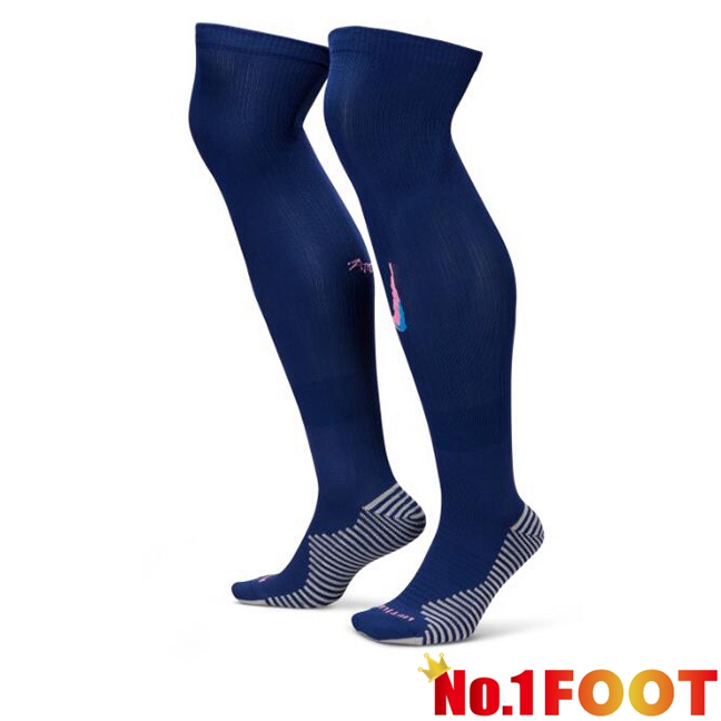 Atletico Madrid Third Soccer Socks Blue 2024/2025