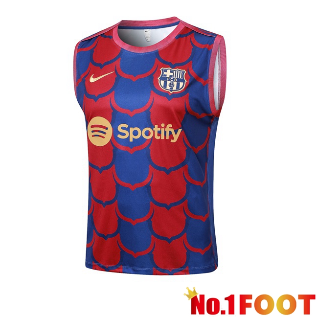 FC Barcelona Gilet Soccer Red Blue 2024/2025