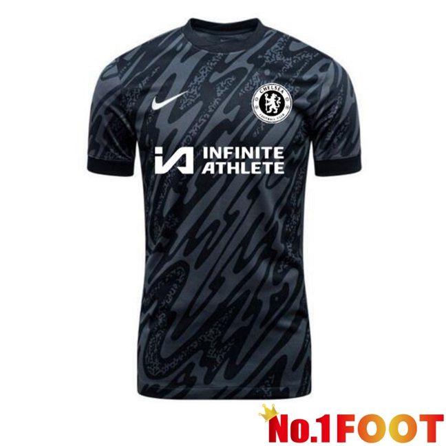 FC Chelsea Goalkeeper Soccer Jersey Black 2024/2025