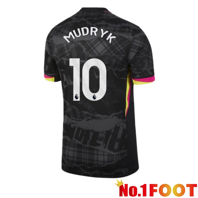 FC Chelsea (Mudryk 10) Third Soccer Jersey Black 2024/2025