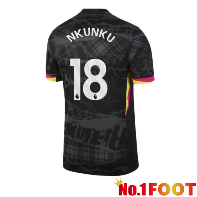 FC Chelsea (Nkunku 18) Third Soccer Jersey Black 2024/2025