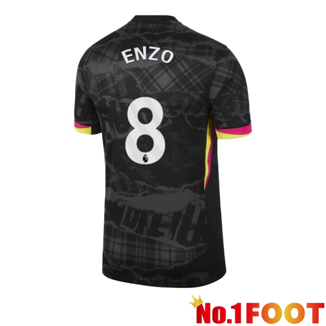 FC Chelsea (Enzo 8) Third Soccer Jersey Black 2024/2025