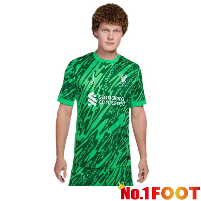 FC Liverpool Goalkeeper Soccer Jersey Green 2024/2025