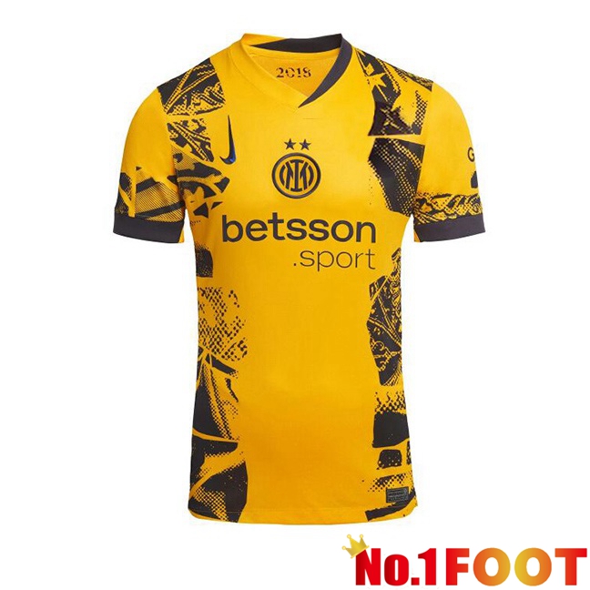 Inter Milan Third Soccer Jersey Yellow 2024/2025