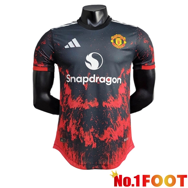 Manchester United Soccer Jersey Special Editioncile Black/Red 2024/2025