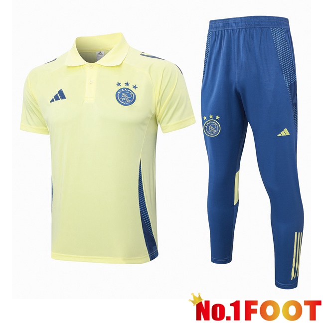 AFC Ajax Soccer Polo + Training Pants Yellow 2024/2025