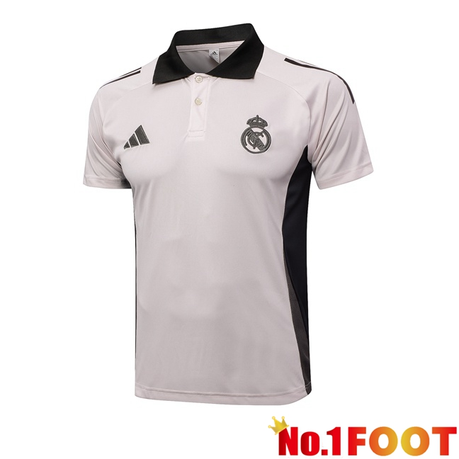 Real Madrid Soccer Polo Grey 2024/2025 - Click Image to Close