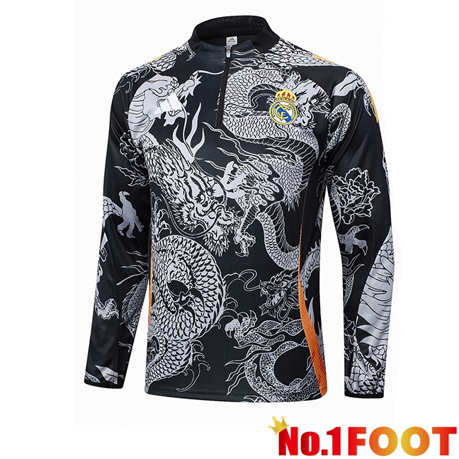 Real Madrid Training Sweatshirt Black 2024/2025