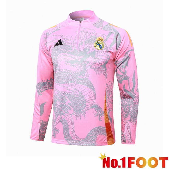 Real Madrid Training Sweatshirt Pink 2024/2025