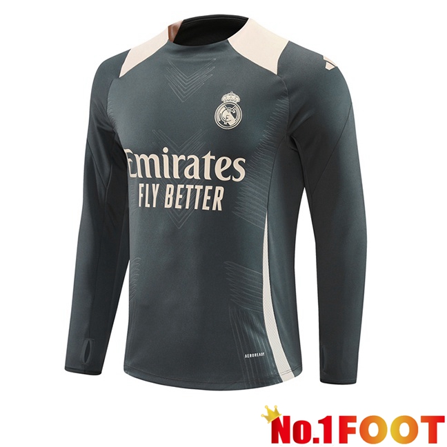 Real Madrid Training Sweatshirt Grey 2024/2025