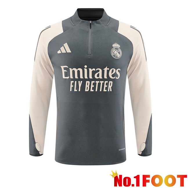 Real Madrid Training Sweatshirt Grey 2024/2025