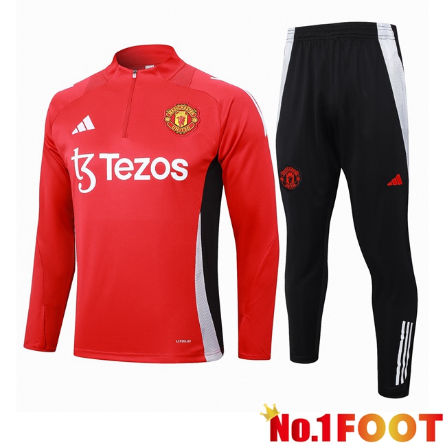 Manchester United kit Training Tracksuit Red 2024/2025