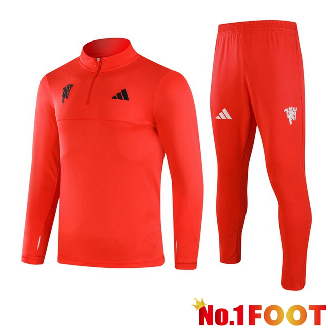 Manchester United kit Training Tracksuit Red 2024/2025