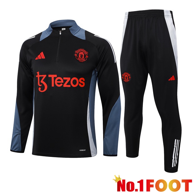 Manchester United kit Training Tracksuit Black 2024/2025