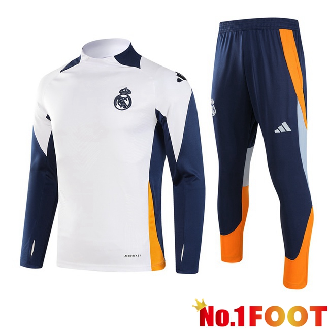 Real Madrid kit Training Tracksuit White 2024/2025