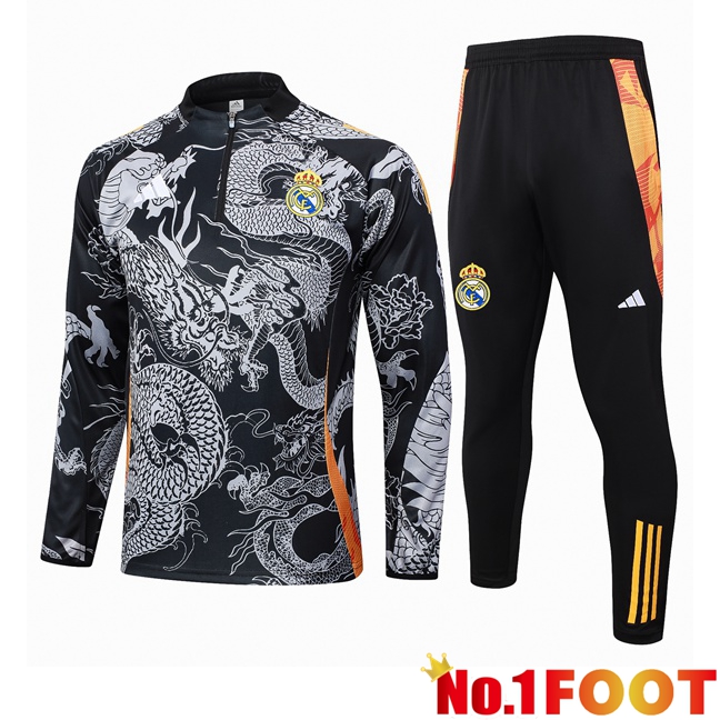 Real Madrid kit Training Tracksuit Black 2024/2025