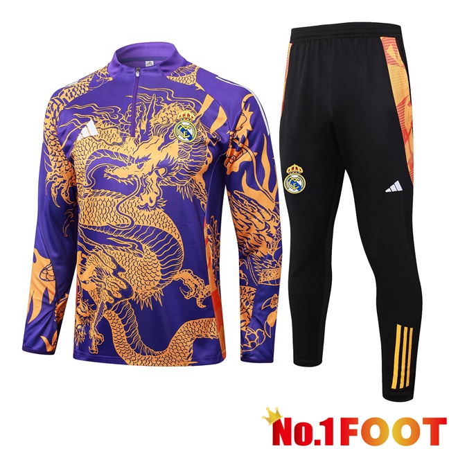 Real Madrid kit Training Tracksuit Purple 2024/2025