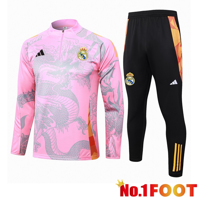 Real Madrid kit Training Tracksuit Pink 2024/2025