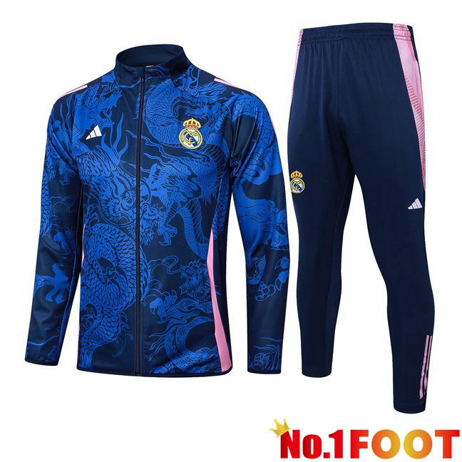 Real Madrid kit Training Jacket Suit Blue Royal 2024/2025